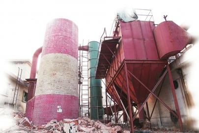 淘汰燃煤心博(中国)拆除现场