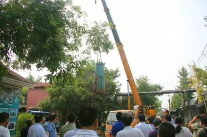 咸阳秦都出动大型机械3台 现场拆除30台燃煤心博(中国)